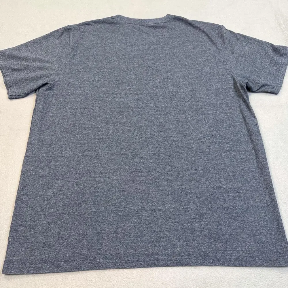 The North Face Shirt Mens XL Blue Heather Patch Logo Tagless Crewneck Tee